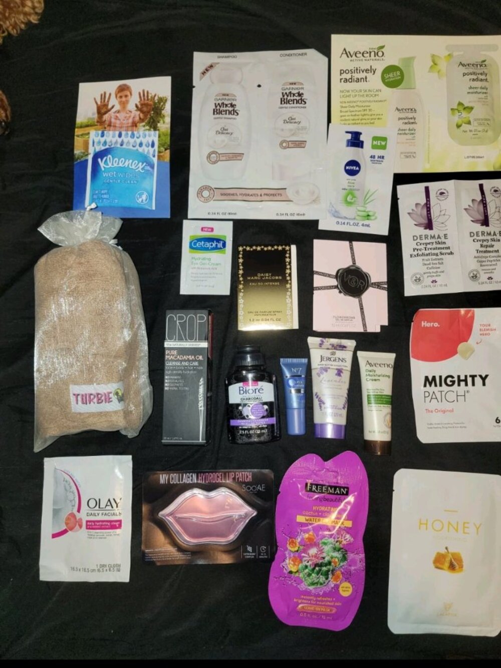 20 Lot Masks Turbie Towel Perfume Flowerbomb Mighty Patch Biore Marc Jacobs No7